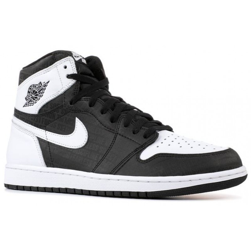 Air Jordan 1 Retro High OG 'RE2PECT' Black/White 555088-008