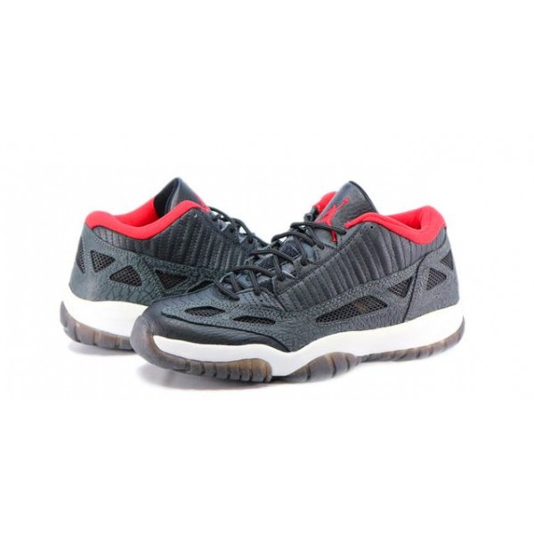 Air Jordan 11 Retro Low 'IE' 2003 Black/Varsity Red-Dark Charcoal 306008-061