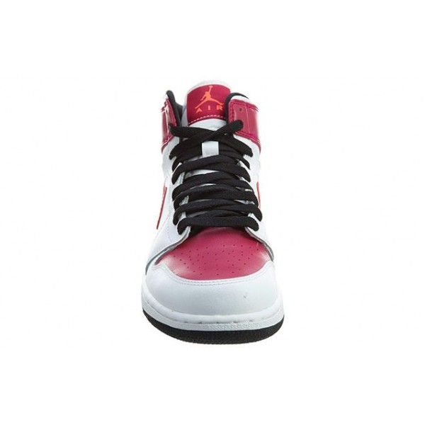 Air Jordan 1 Retro High'White Sport Fuchsia' GS White/Sport Fuchsia-Hot Lava-Black 332148-108