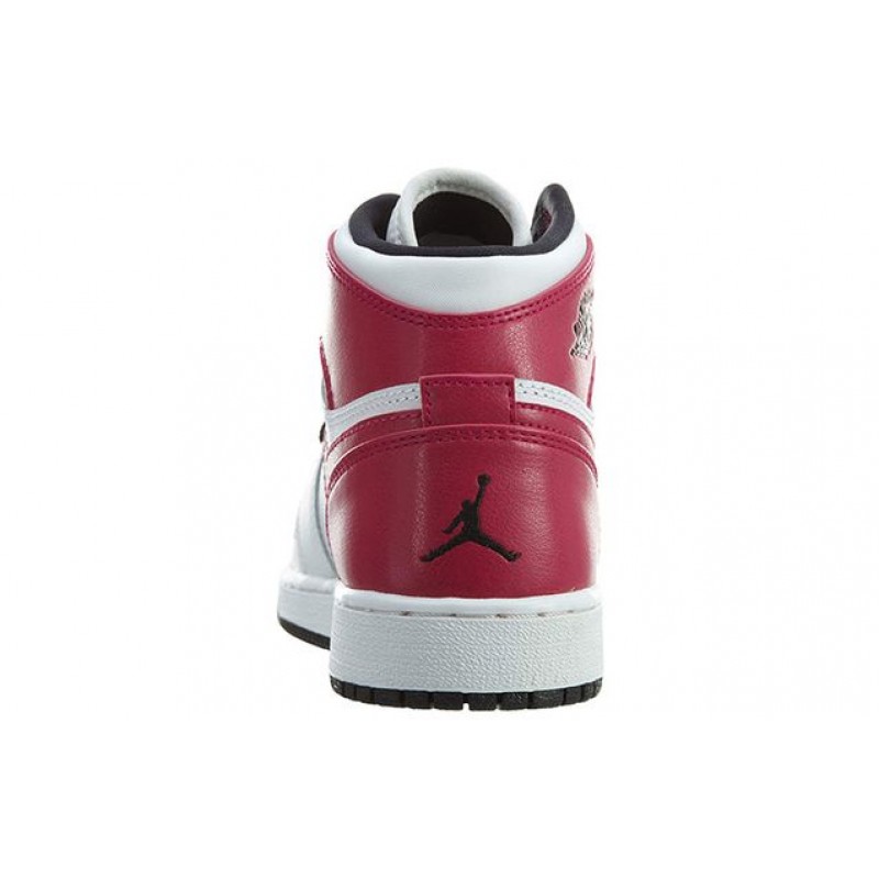 Air Jordan 1 Retro High'White Sport Fuchsia' GS White/Sport Fuchsia-Hot Lava-Black 332148-108