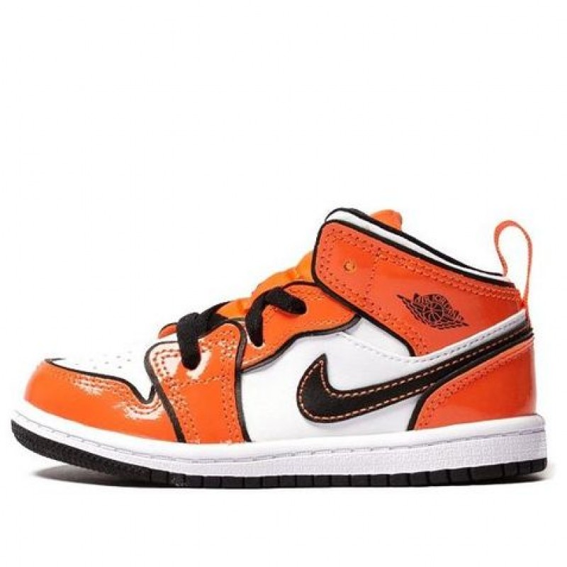 Air Jordan 1 Mid SE TD 'Turf Orange' Turf Orange/Black/White BQ6933-802