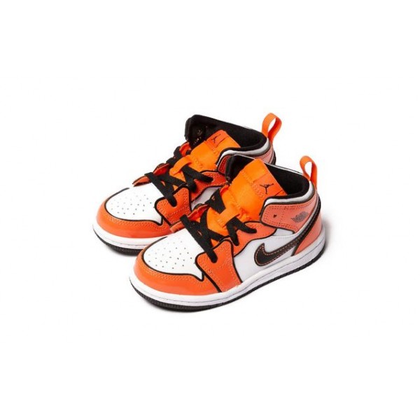 Air Jordan 1 Mid SE TD 'Turf Orange' Turf Orange/Black/White BQ6933-802