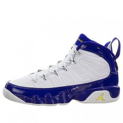 Air Jordan 9 Retro'Kobe' BG White/Tour Yellow-Concord 302359-121