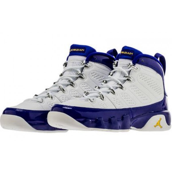 Air Jordan 9 Retro'Kobe' BG White/Tour Yellow-Concord 302359-121