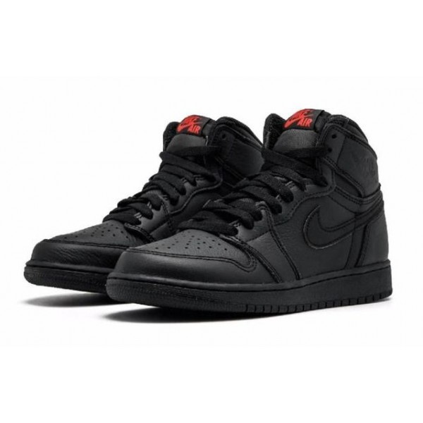 Air Jordan 1 Retro High OG BG Black/UNIVERSITY Red 575441-022