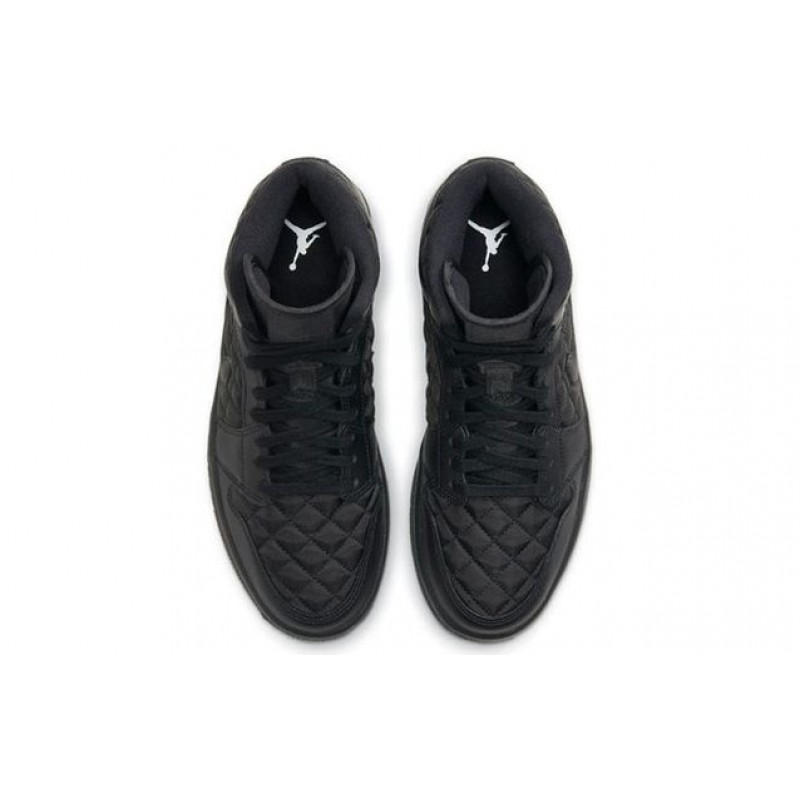 Air Jordan 1 Mid SE 'Black Quilted' Black/Black/White DB6078-001