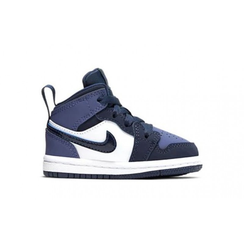 Air Jordan 1 Mid TD 'Obsidian Sanded Purple' Obsidian/Sanded Purple/White/Obsidian 640735-445