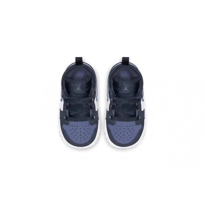 Air Jordan 1 Mid TD 'Obsidian Sanded Purple' Obsidian/Sanded Purple/White/Obsidian 640735-445