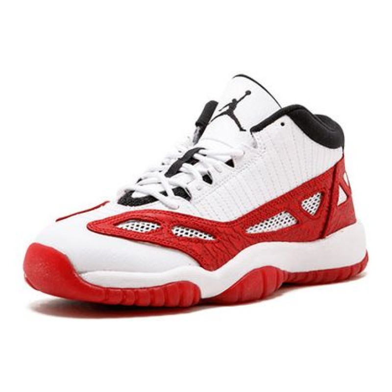 Air Jordan 11 Retro Low IE'Gym Red' GS White/Gym Red-Black 919713-101