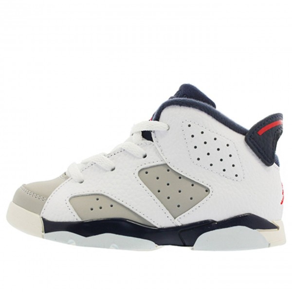 Air Jordan 6 Retro TD 'Tinker' White/Red-Grey 384667-104