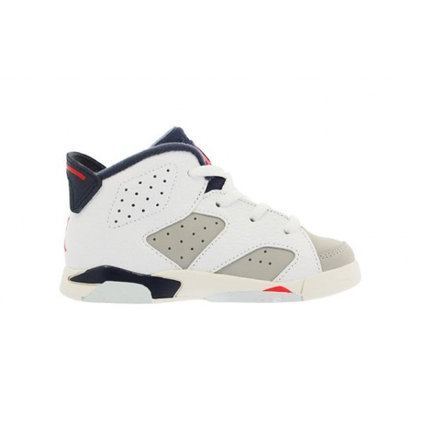 Air Jordan 6 Retro TD 'Tinker' White/Red-Grey 384667-104