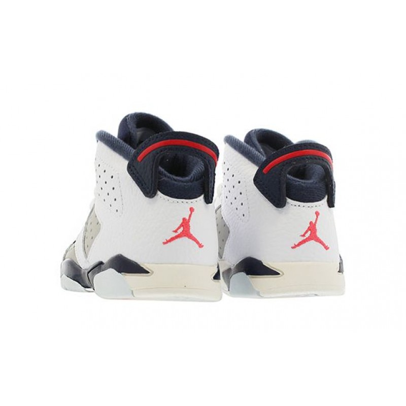 Air Jordan 6 Retro TD 'Tinker' White/Red-Grey 384667-104