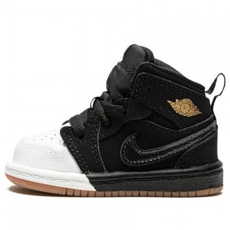 Air Jordan 1 Mid GT 'Metallic Gold' Black/Metallic Gold-Whit 644507-021