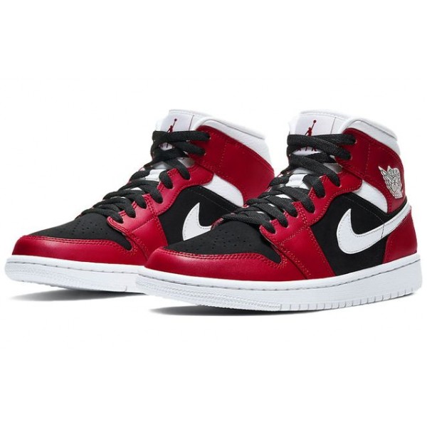 Womens WMNS Air Jordan 1 Mid Gym Red Black BQ6472-601