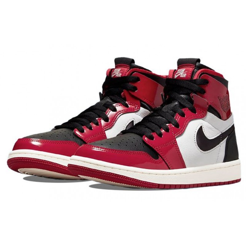 Nike Womens Air Jordan 1 High Zoom Air CMFT Patent Chicago CT0979-610