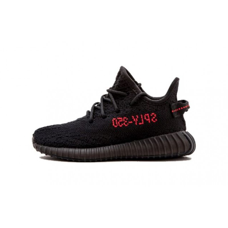 Adidas Yeezy Boost 350 V2 Infant 'Bred' Core Black/Core Black/Red BB6372