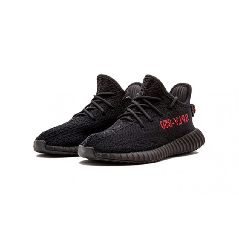 Adidas Yeezy Boost 350 V2 Infant 'Bred' Core Black/Core Black/Red BB6372