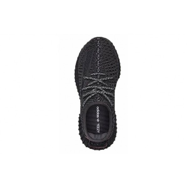 Adidas Yeezy Boost 350 V2 Kids 'Black Non-Reflective' Black/Black/Black FU9013