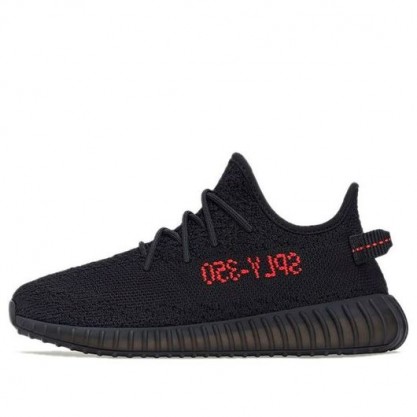 Adidas Yeezy Boost 350 V2 Kids 'Bred' Core Black/Core Black/Red GZ8655