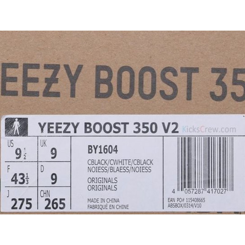 Adidas Yeezy Boost 350 V2 Black White BY1604